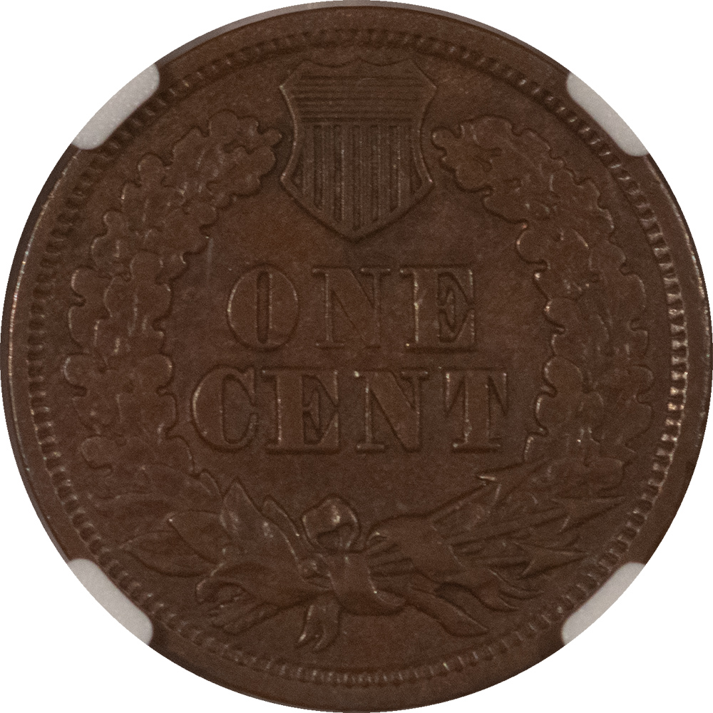 Indian 1864 L ON RIBBON INDIAN CENT BRONZE – NGC XF-45 BN, ATTRACTIVE BROWN! Indian 1864 L ON RIBBON INDIAN CENT BRONZE – NGC XF-45 BN, ATTRACTIVE BROWN!