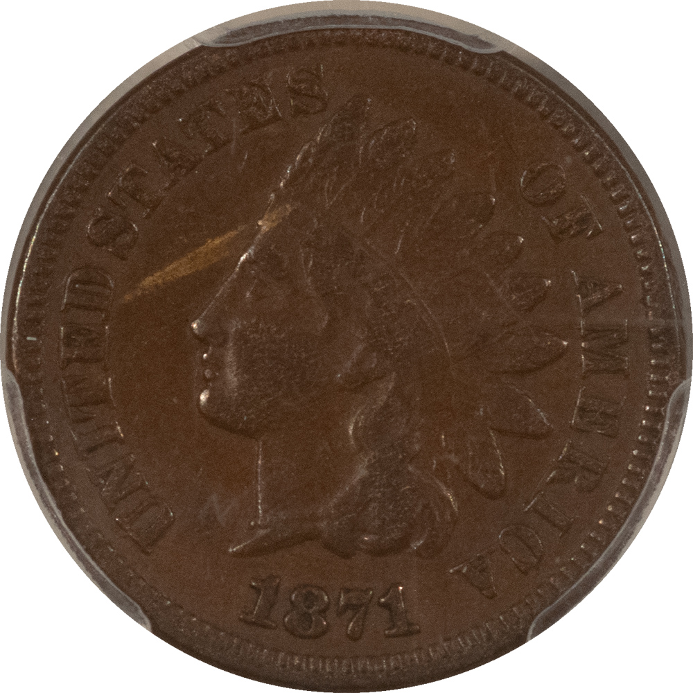 Indian 1871 INDIAN CENT – PCGS VF-20, TOUGH! Indian 1871 INDIAN CENT – PCGS VF-20, TOUGH!