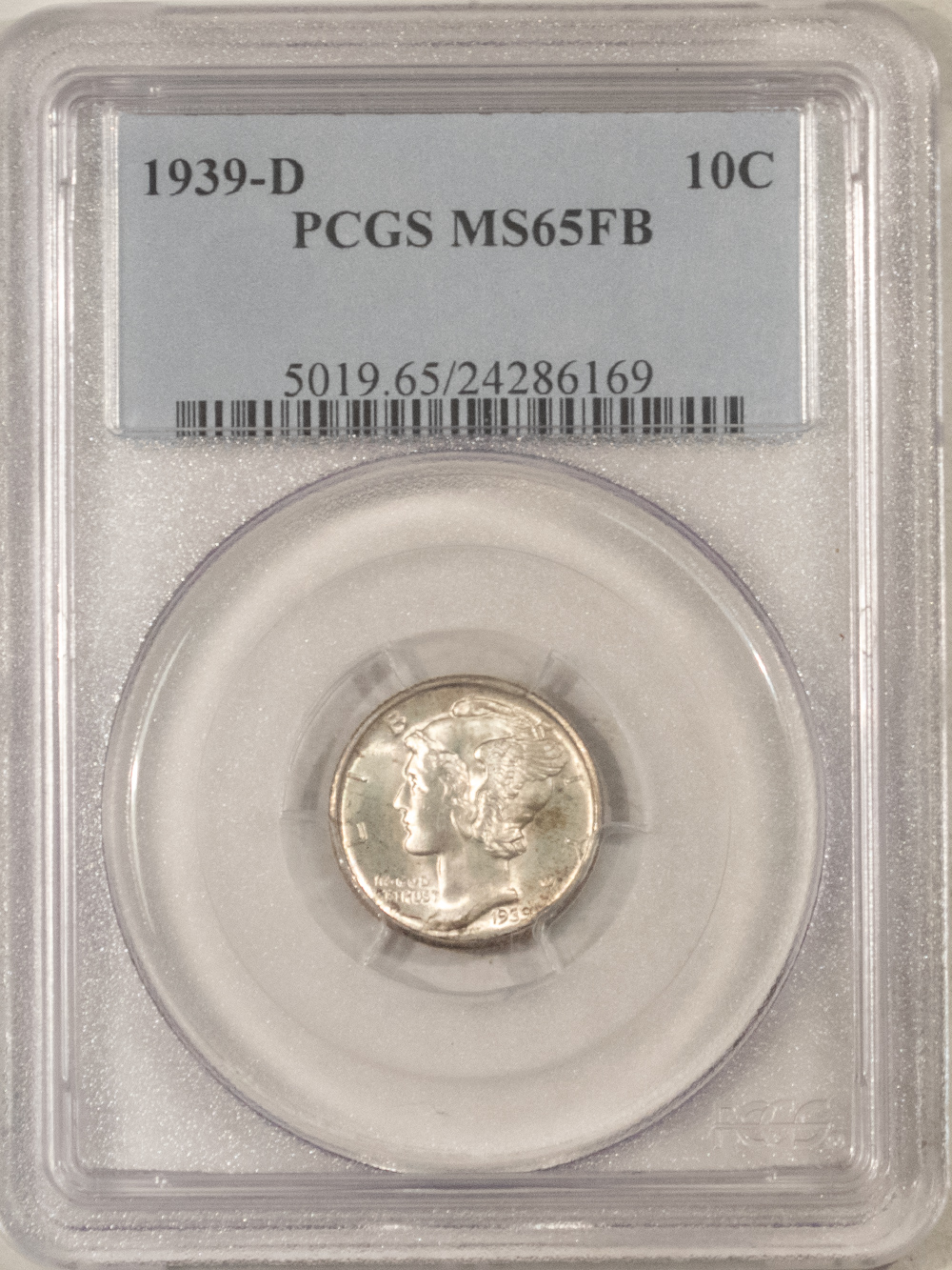 Dimes 1939-D MERCURY DIME – PCGS MS-65 FB, FRESH! AND PREMIUM QUALITY! Dimes 1939-D MERCURY DIME – PCGS MS-65 FB, FRESH! AND PREMIUM QUALITY!