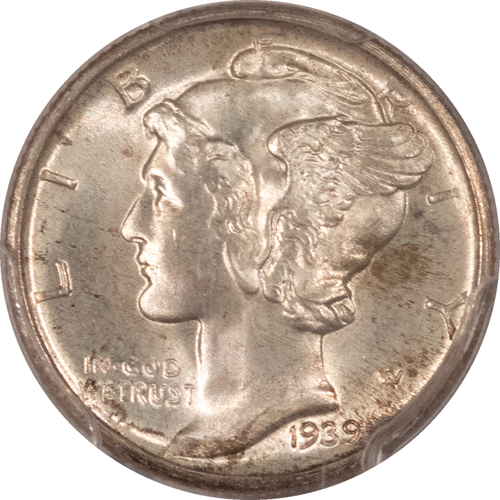 Dimes 1939-D MERCURY DIME – PCGS MS-65 FB, FRESH! AND PREMIUM QUALITY! Dimes 1939-D MERCURY DIME – PCGS MS-65 FB, FRESH! AND PREMIUM QUALITY!