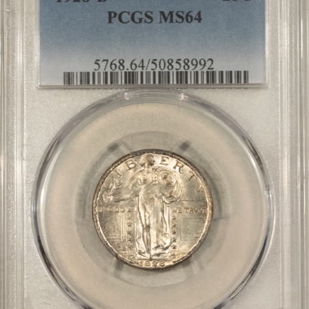 New Certified Coins 1928-D STANDING LIBERTY QUARTER – PCGS MS-64, FRESH & PREMIUM QUALITY!