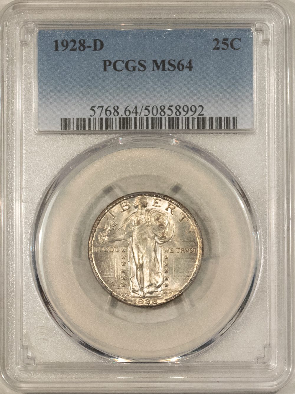 New Certified Coins 1928-D STANDING LIBERTY QUARTER – PCGS MS-64, FRESH & PREMIUM QUALITY! New Certified Coins 1928-D STANDING LIBERTY QUARTER – PCGS MS-64, FRESH & PREMIUM QUALITY!