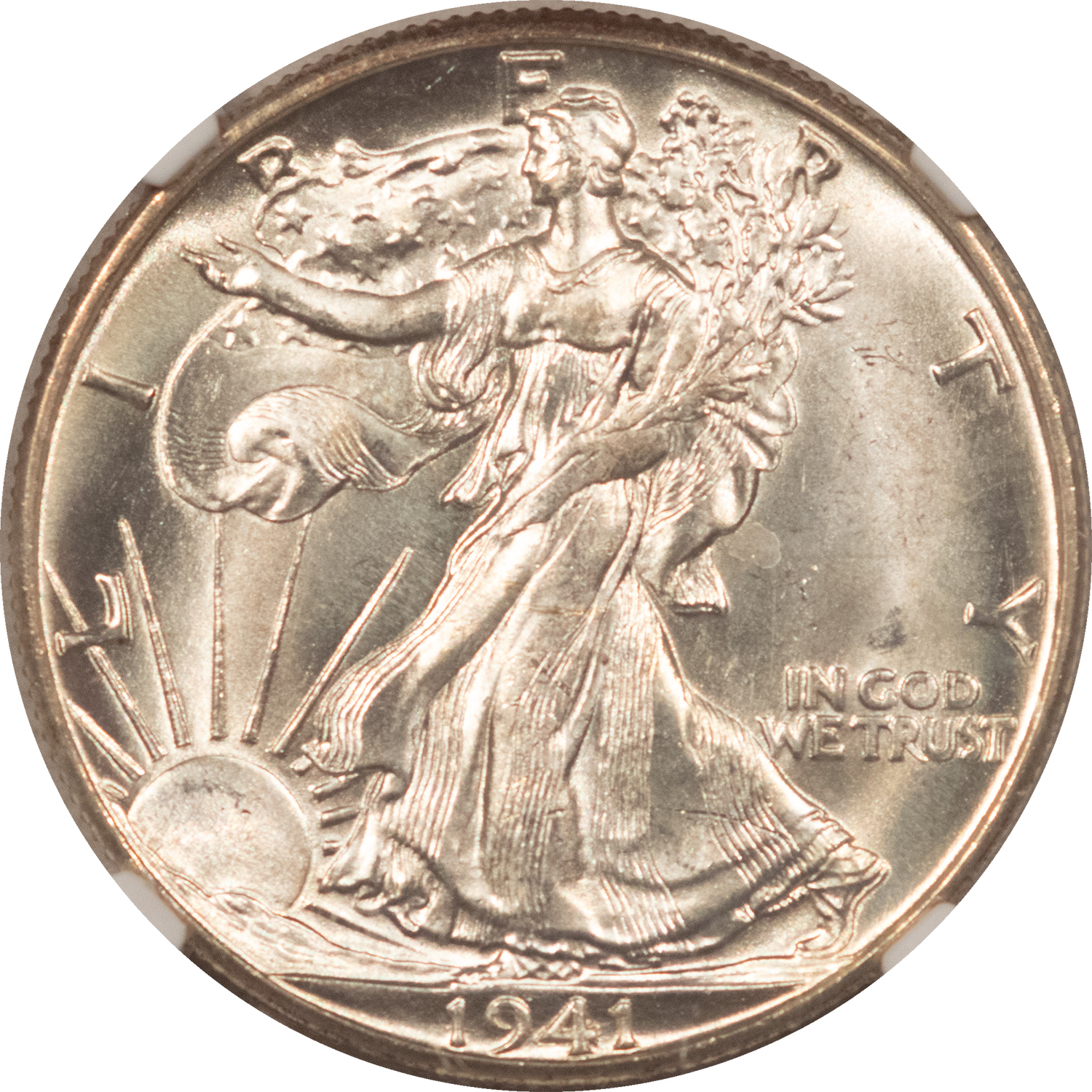 Half Dollars 1941-D WALKING LIBERTY HALF DOLLAR – NGC MS-65, WHITE GEM! Half Dollars 1941-D WALKING LIBERTY HALF DOLLAR – NGC MS-65, WHITE GEM!