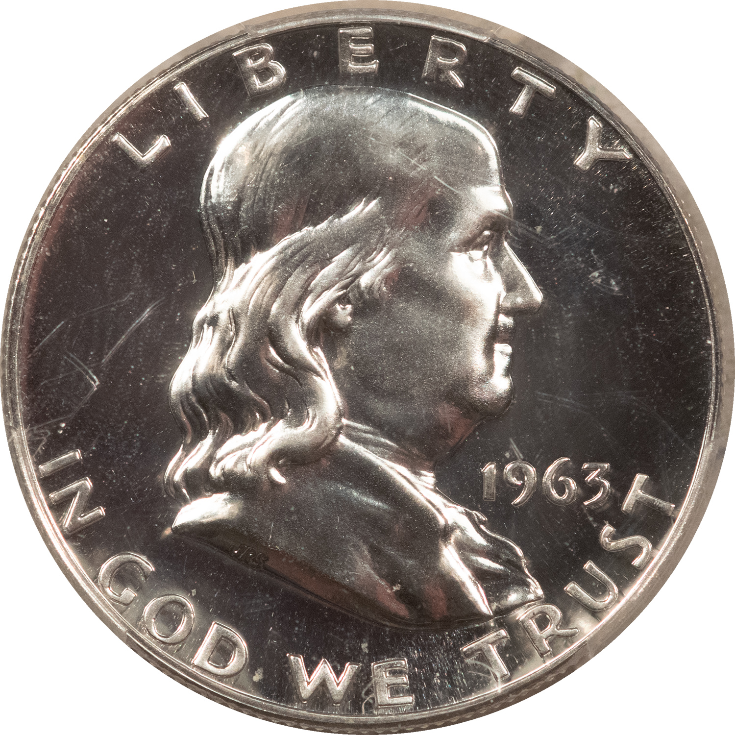 Franklin Halves 1963 PROOF FRANKLIN HALF DOLLAR – PCGS PR-67 EDC PLUS HOLDER Franklin Halves 1963 PROOF FRANKLIN HALF DOLLAR – PCGS PR-67 EDC PLUS HOLDER
