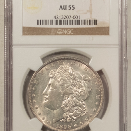 Dollars 1895-O $1 MORGAN DOLLAR – NGC AU-55, TOUGH DATE! WHITE AND FLASHY!