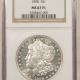 Dollars 1895-O $1 MORGAN DOLLAR – NGC AU-55, TOUGH DATE! WHITE AND FLASHY!
