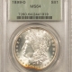 Dollars 1896 $1 MORGAN DOLLAR – PCGS MS-65 Dollars 1896 $1 MORGAN DOLLAR – PCGS MS-65