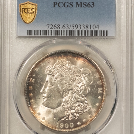 Dollars 1900-O/CC $1 MORGAN DOLLAR – PCGS MS-63, FLASHY! POPULAR VARIETY!