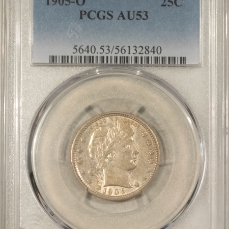 Barber Quarters 1905-O BARBER QUARTER – PCGS AU-53
