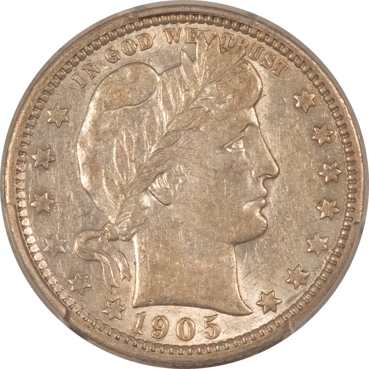 Barber Quarters 1905-O BARBER QUARTER – PCGS AU-53 Barber Quarters 1905-O BARBER QUARTER – PCGS AU-53
