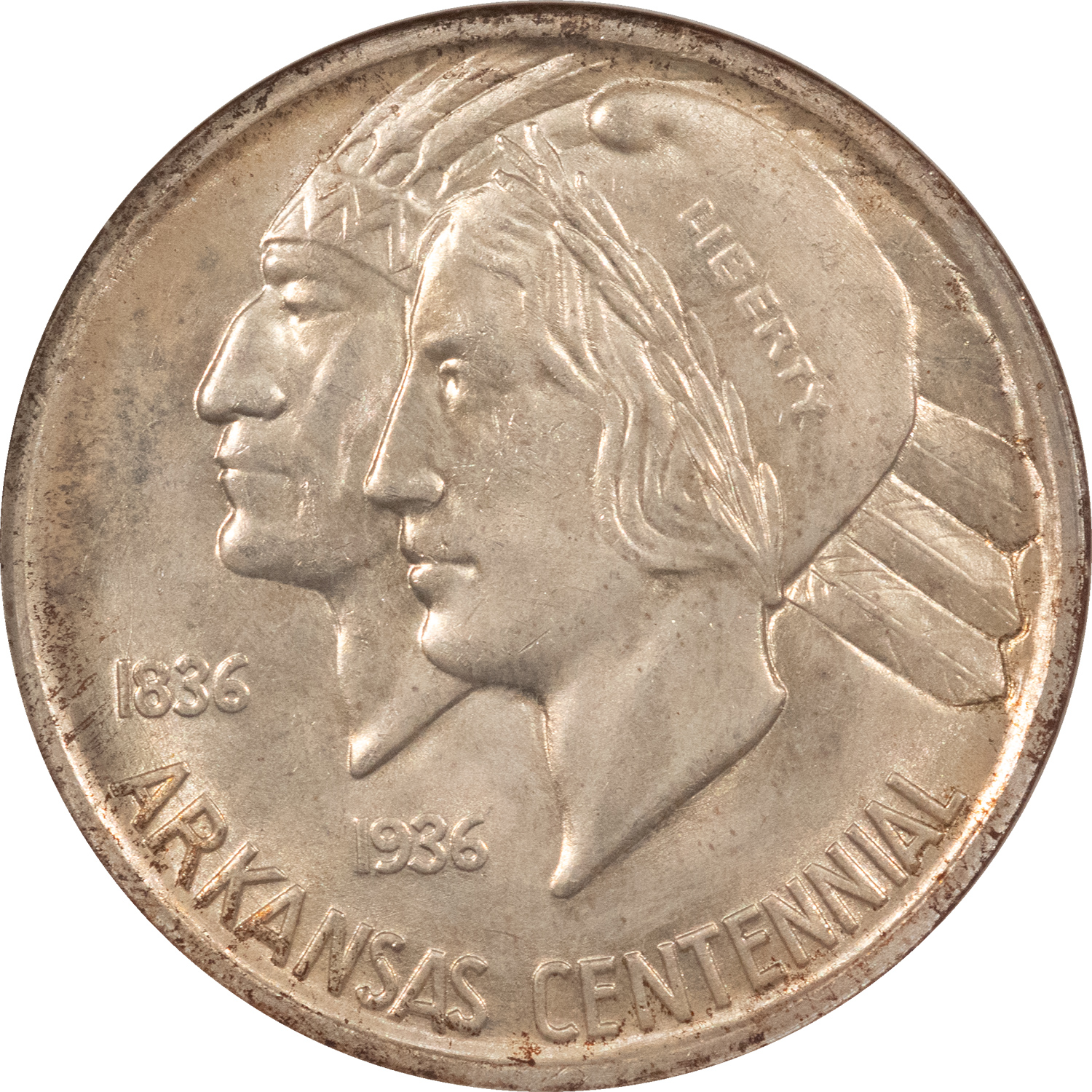 Early Commems 1936 ARKANSAS COMMEMORATIVE HALF DOLLAR – NGC MS-65 Early Commems 1936 ARKANSAS COMMEMORATIVE HALF DOLLAR – NGC MS-65