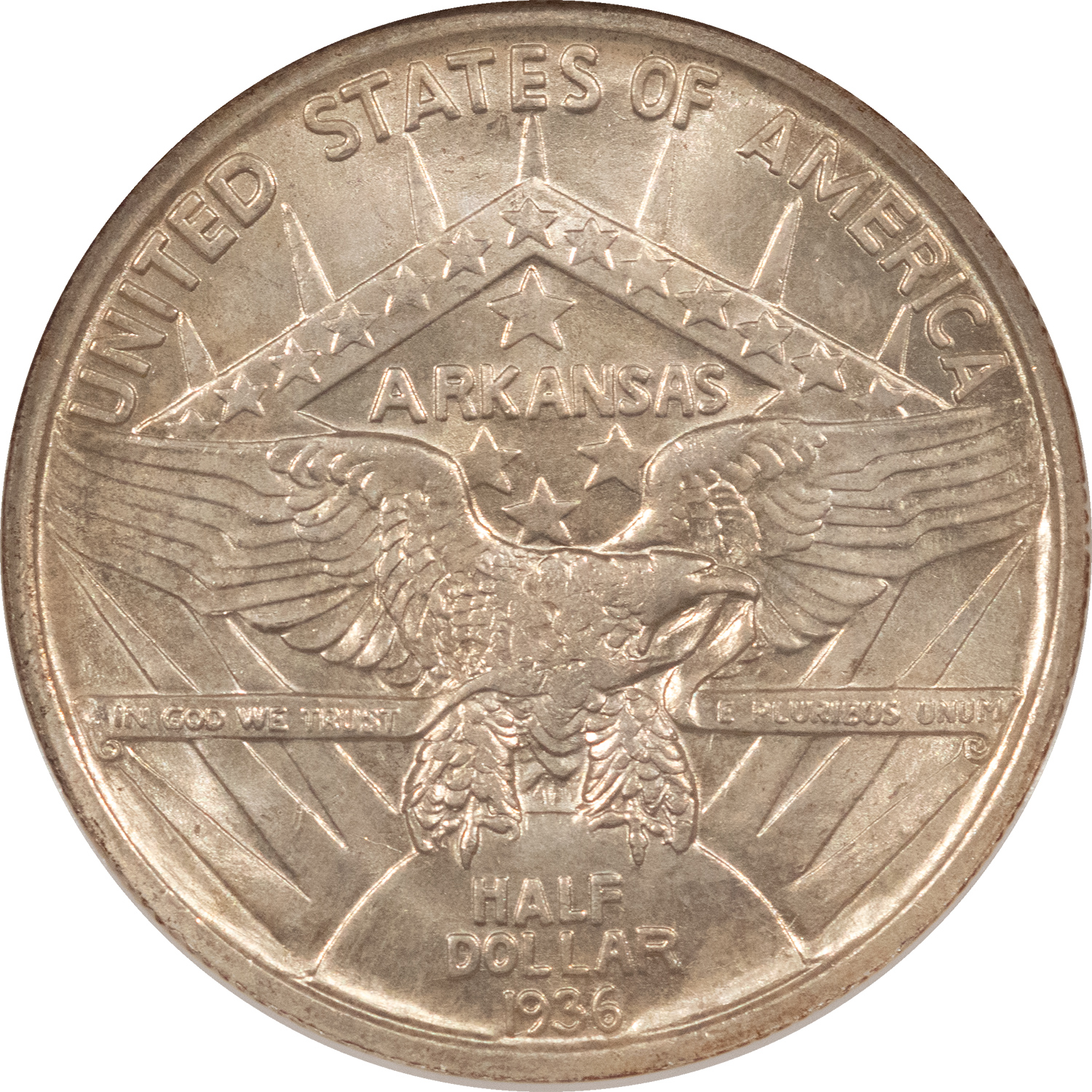 Early Commems 1936 ARKANSAS COMMEMORATIVE HALF DOLLAR – NGC MS-65 Early Commems 1936 ARKANSAS COMMEMORATIVE HALF DOLLAR – NGC MS-65