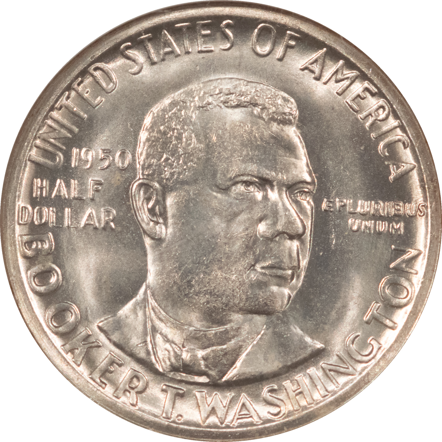 Early Commems 1950-S BOOKER T WASHINGTON COMMEMORATIVE HALF DOLALR – NGC MS-66, BLAST WHITE! Early Commems 1950-S BOOKER T WASHINGTON COMMEMORATIVE HALF DOLALR – NGC MS-66, BLAST WHITE!