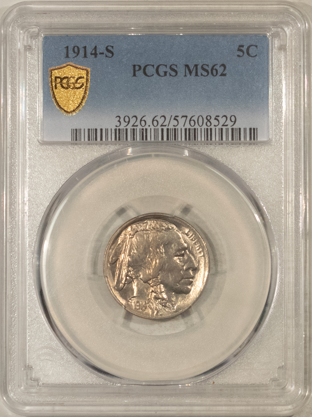 Buffalo Nickels 1914-S BUFFALO NICKEL – PCGS MS-62, LOOKS 65! PREMIUM QUALITY! Buffalo Nickels 1914-S BUFFALO NICKEL – PCGS MS-62, LOOKS 65! PREMIUM QUALITY!