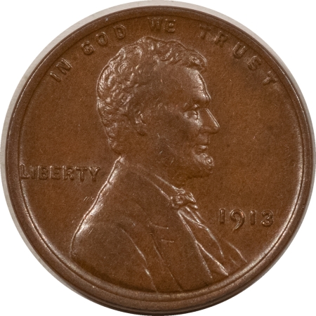 Lincoln Cents (Wheat) 1913 LINCOLN CENT – UNCIRCULATED, OR NEARLY SO! FRESH & LOOKS CHOICE!