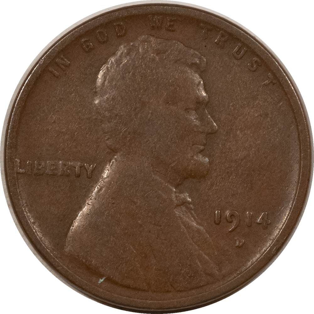 Lincoln Cents (Wheat) 1914-D LINCOLN CENT – PLEASING CIRCULATED EXAMPLE! Lincoln Cents (Wheat) 1914-D LINCOLN CENT – PLEASING CIRCULATED EXAMPLE!