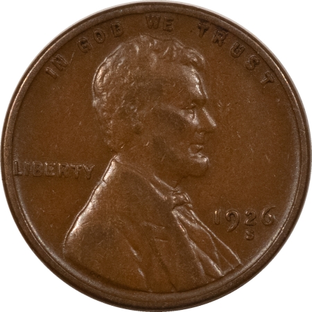 Lincoln Cents (Wheat) 1926-S LINCOLN CENT – PLEASING CIRCULATED EXAMPLE!