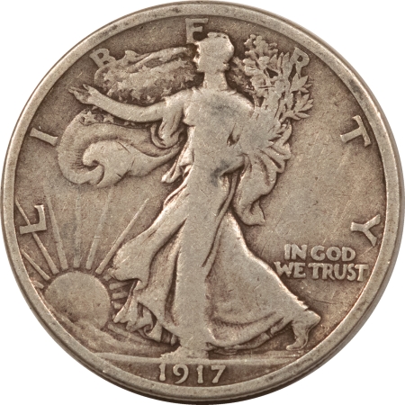 Half Dollars 1917-D REV WALKING LIBERTY HALF DOLLAR – PLEASING CIRCULATED EXAMPLE!