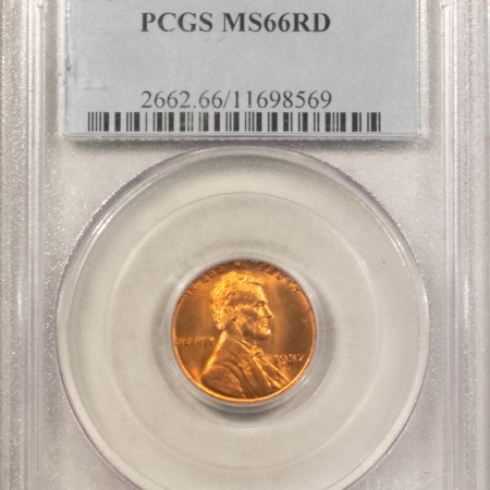 Lincoln Cents (Wheat) 1937-D LINCOLN CENT – PCGS MS-66 RD