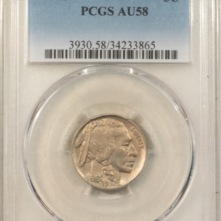 Buffalo Nickels 1916 BUFFALO NICKEL – PCGS AU-58