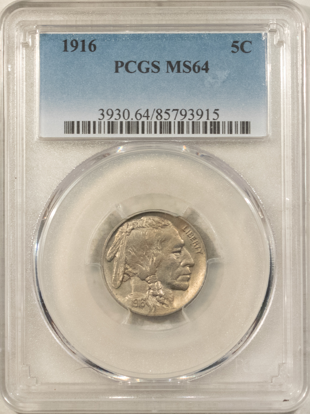 Buffalo Nickels 1916 BUFFALO NICKEL – PCGS MS-64 NICE ORIGINAL Buffalo Nickels 1916 BUFFALO NICKEL – PCGS MS-64 NICE ORIGINAL