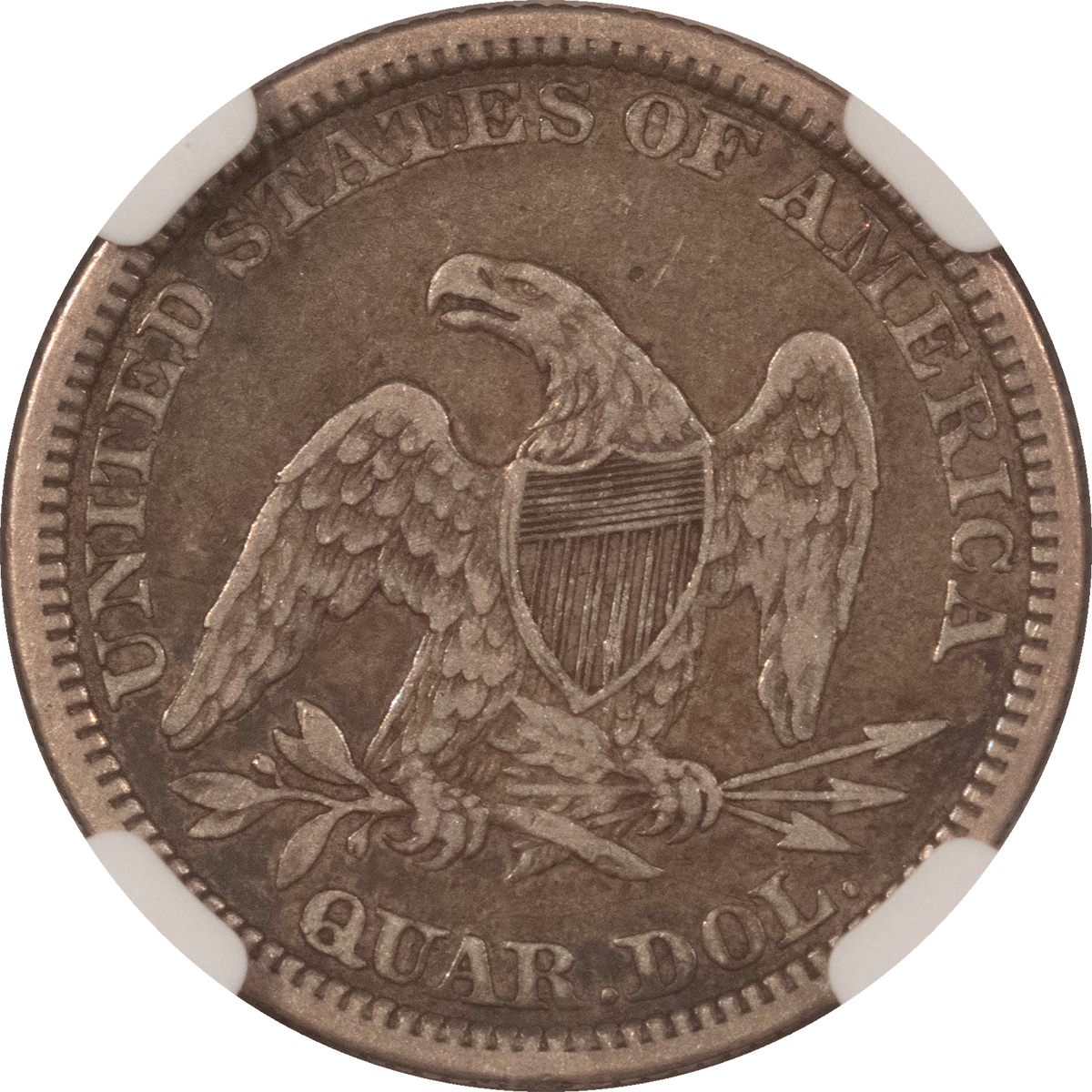 Liberty Seated Quarters 1861 SEATED LIBERTY QUARTER – NGC VF-30, CIVIL WAR DATE! Liberty Seated Quarters 1861 SEATED LIBERTY QUARTER – NGC VF-30, CIVIL WAR DATE!