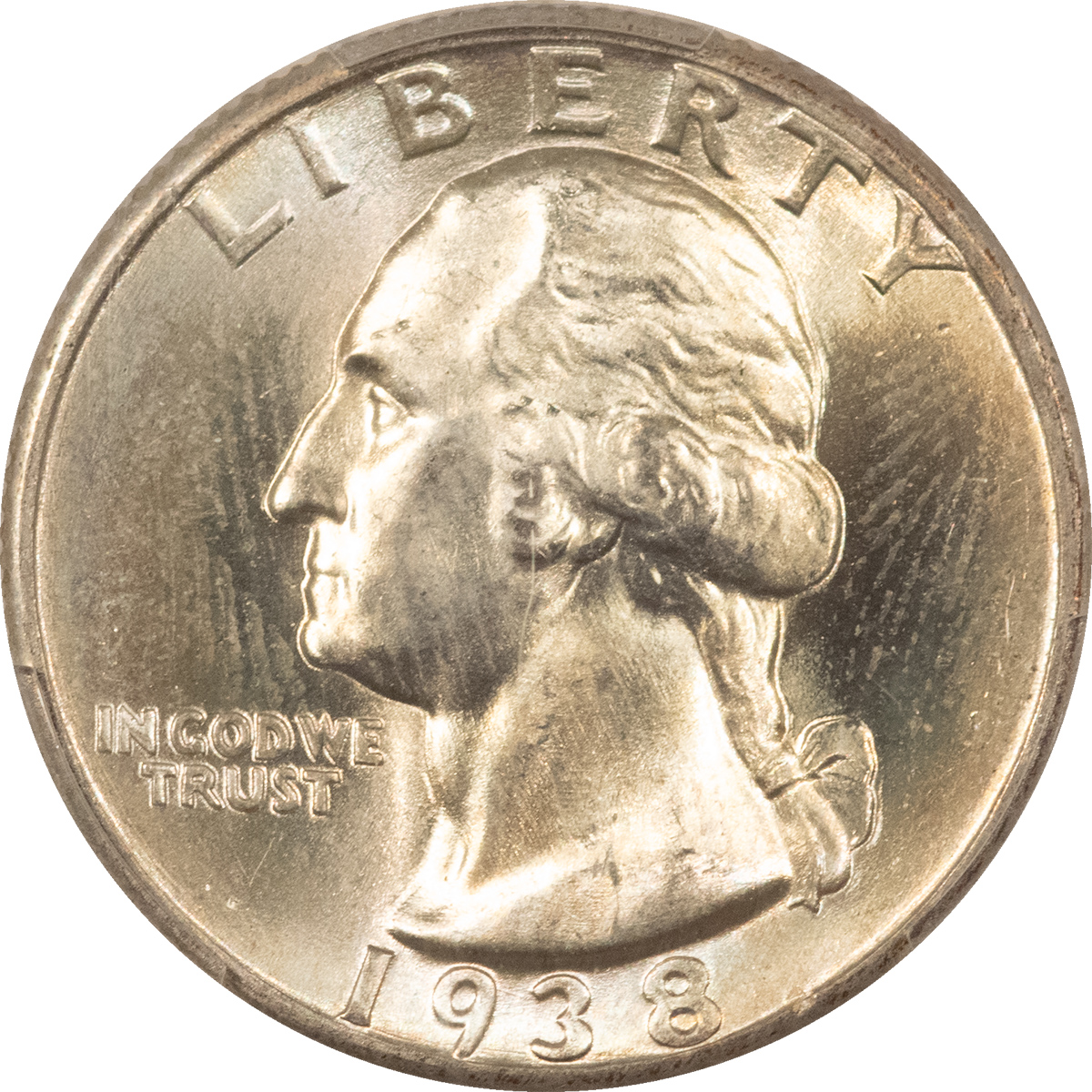 New Certified Coins 1938 WASHINGTON QUARTER – PCGS MS-64 New Certified Coins 1938 WASHINGTON QUARTER – PCGS MS-64