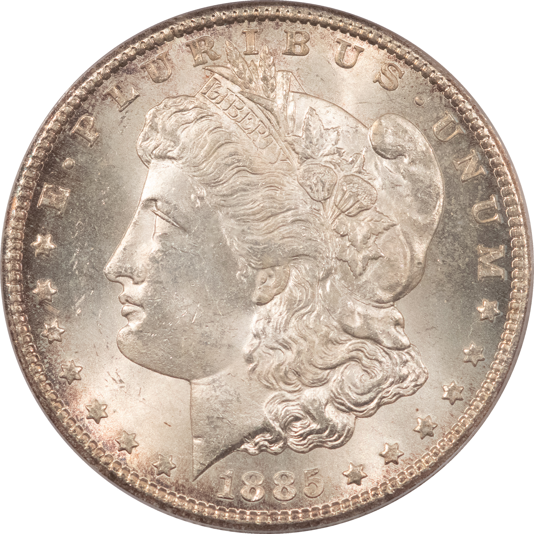 Dollars 1885-CC $1 MORGAN DOLLAR – PCGS MS-63, FLASHY & CHOICE! CARSON CITY! Dollars 1885-CC $1 MORGAN DOLLAR – PCGS MS-63, FLASHY & CHOICE! CARSON CITY!