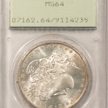 Dollars 1885-O $1 MORGAN DOLLAR – PCGS MS-64, RATTLER HOLDER & PREMIUM QUALITY!