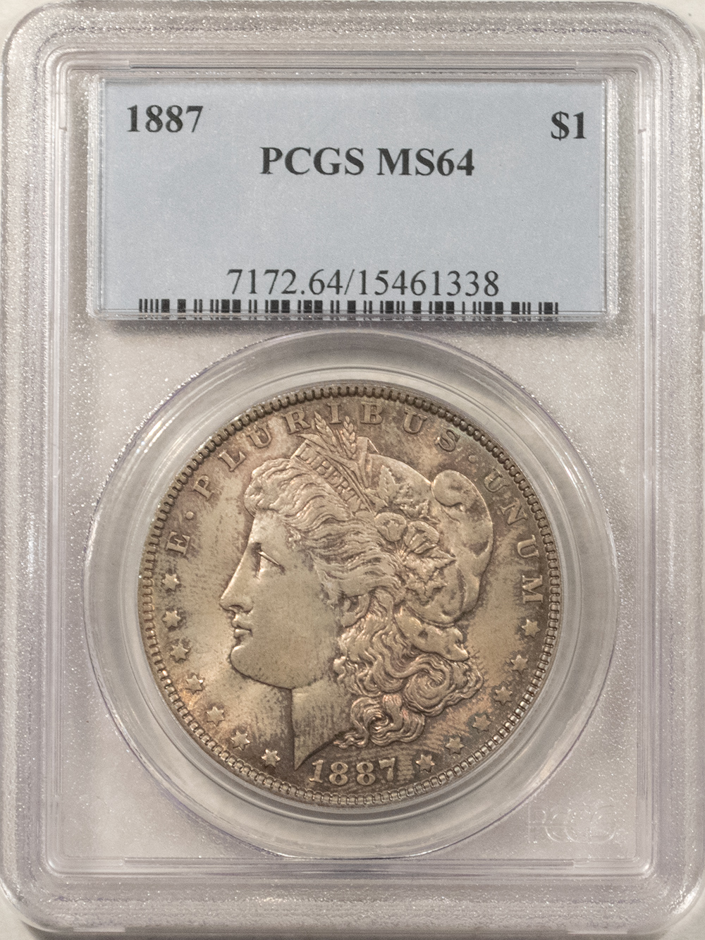 Dollars 1887 $1 MORGAN DOLLAR – PCGS MS-64, ORIGINAL & PREMIUM QUALITY! Dollars 1887 $1 MORGAN DOLLAR – PCGS MS-64, ORIGINAL & PREMIUM QUALITY!