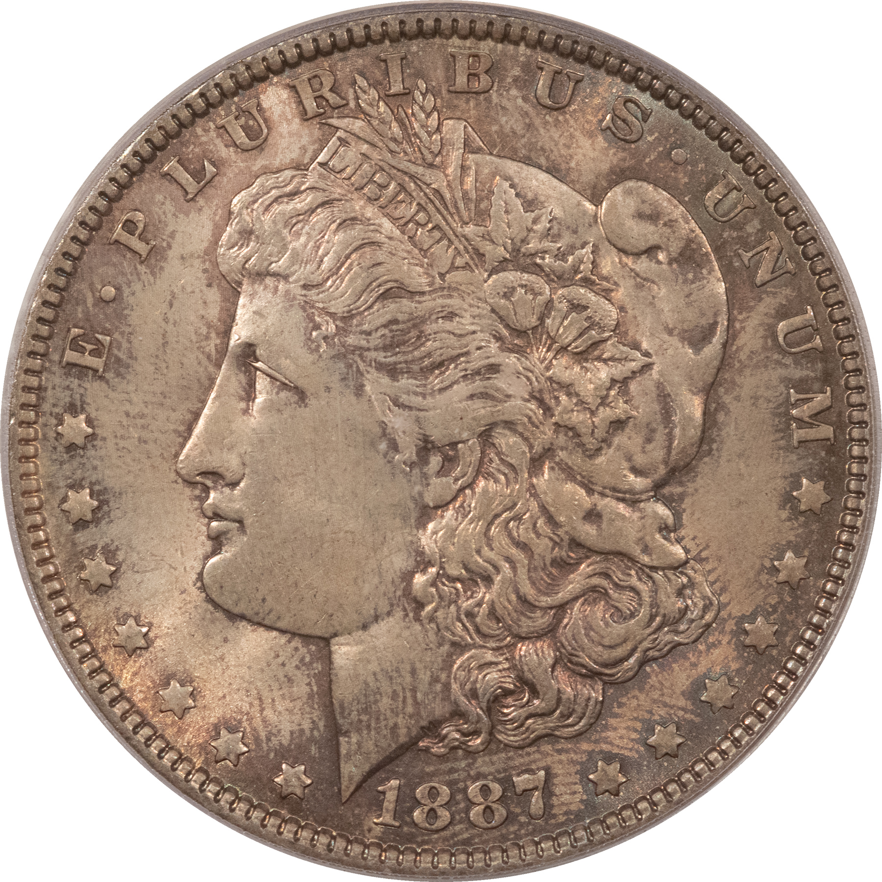 Dollars 1887 $1 MORGAN DOLLAR – PCGS MS-64, ORIGINAL & PREMIUM QUALITY! Dollars 1887 $1 MORGAN DOLLAR – PCGS MS-64, ORIGINAL & PREMIUM QUALITY!
