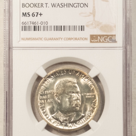 Early Commems 1949-S BOOKER T. WASHINGTON COMMEMORATIVE HALF DOLLAR NGC MS-67+ SUPERB POP 17/0