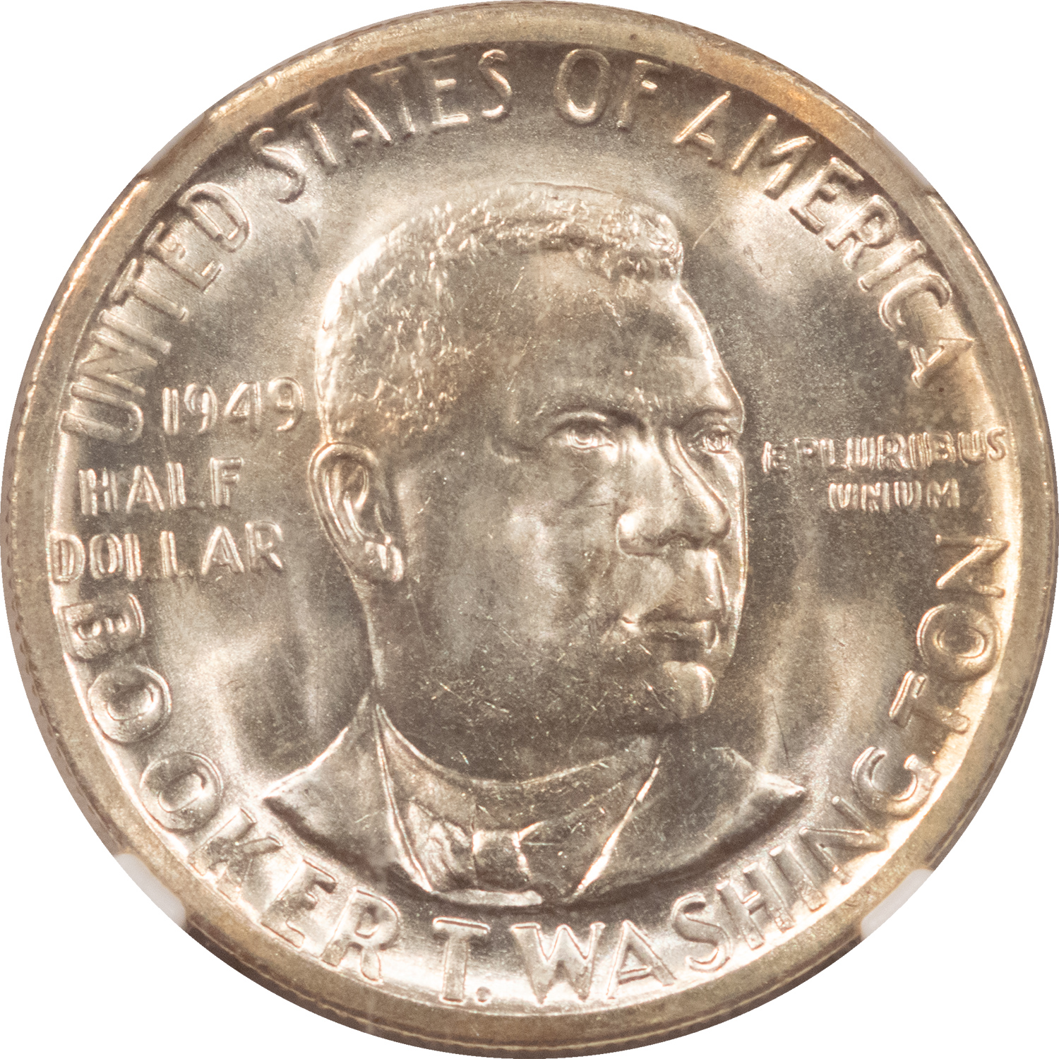 Early Commems 1949-S BOOKER T. WASHINGTON COMMEMORATIVE HALF DOLLAR NGC MS-67+ SUPERB POP 17/0 Early Commems 1949-S BOOKER T. WASHINGTON COMMEMORATIVE HALF DOLLAR NGC MS-67+ SUPERB POP 17/0