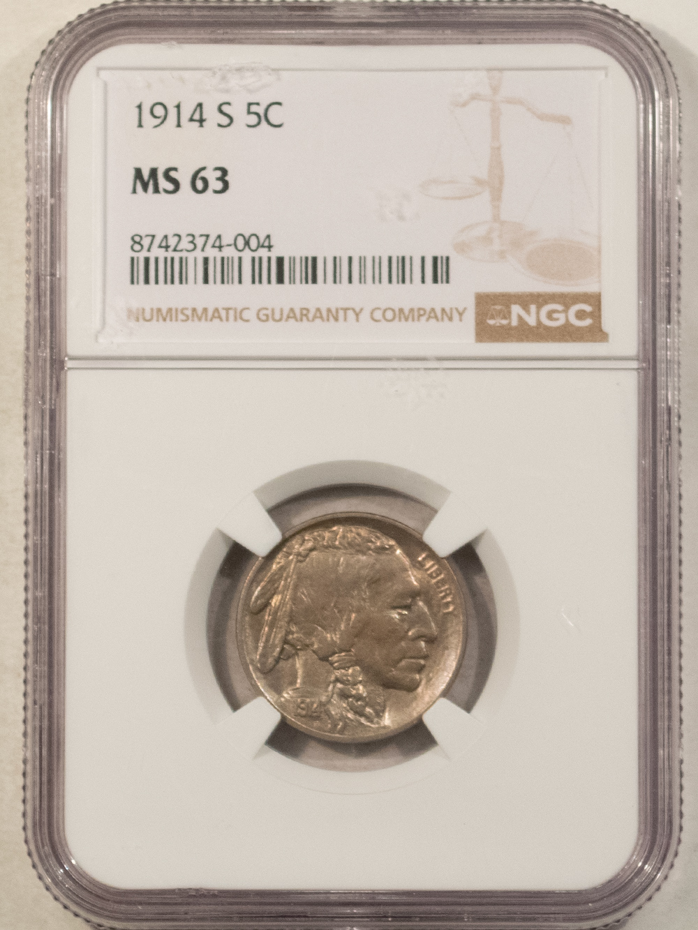 Buffalo Nickels 1914-S BUFFALO NICKEL – NGC MS-63 CHOICE! BETTER DATE! Buffalo Nickels 1914-S BUFFALO NICKEL – NGC MS-63 CHOICE! BETTER DATE!