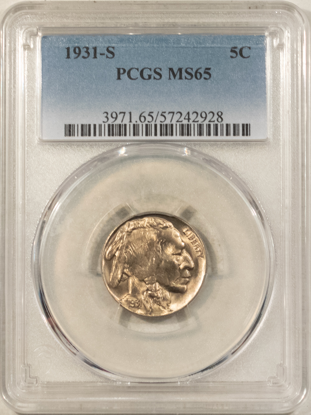 Buffalo Nickels 1931-S BUFFALO NICKEL – PCGS MS-65 LOOKS 66! PREMIUM QUALITY! Buffalo Nickels 1931-S BUFFALO NICKEL – PCGS MS-65 LOOKS 66! PREMIUM QUALITY!