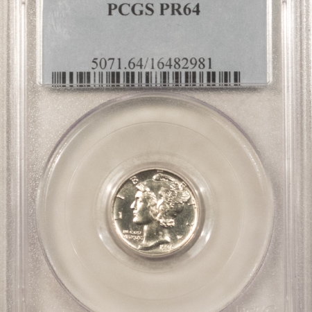 Dimes 1936 PROOF MERCURY DIME – PCGS PR-64, BLAST WHITE & PREMIUM QUALITY!