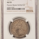 Half Dollars 1872-S SEATED LIBERTY HALF DOLLAR – PCGS AU-55, TOUGH DATE MOSTLY IN HIGH GRADE!