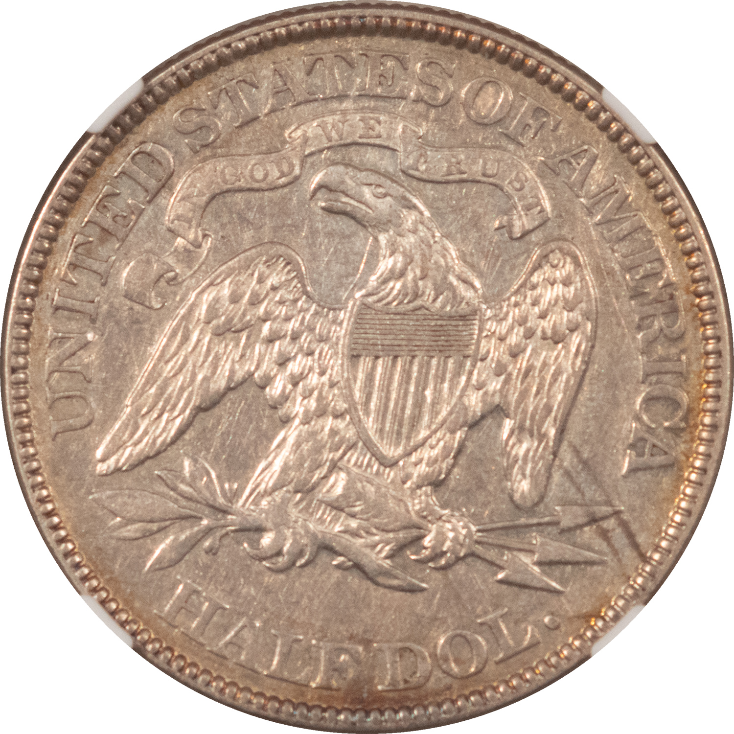 Half Dollars 1873 SEATED LIBERTY HALF DOLLAR WITH ARROWS – NGC AU-50 Half Dollars 1873 SEATED LIBERTY HALF DOLLAR WITH ARROWS – NGC AU-50