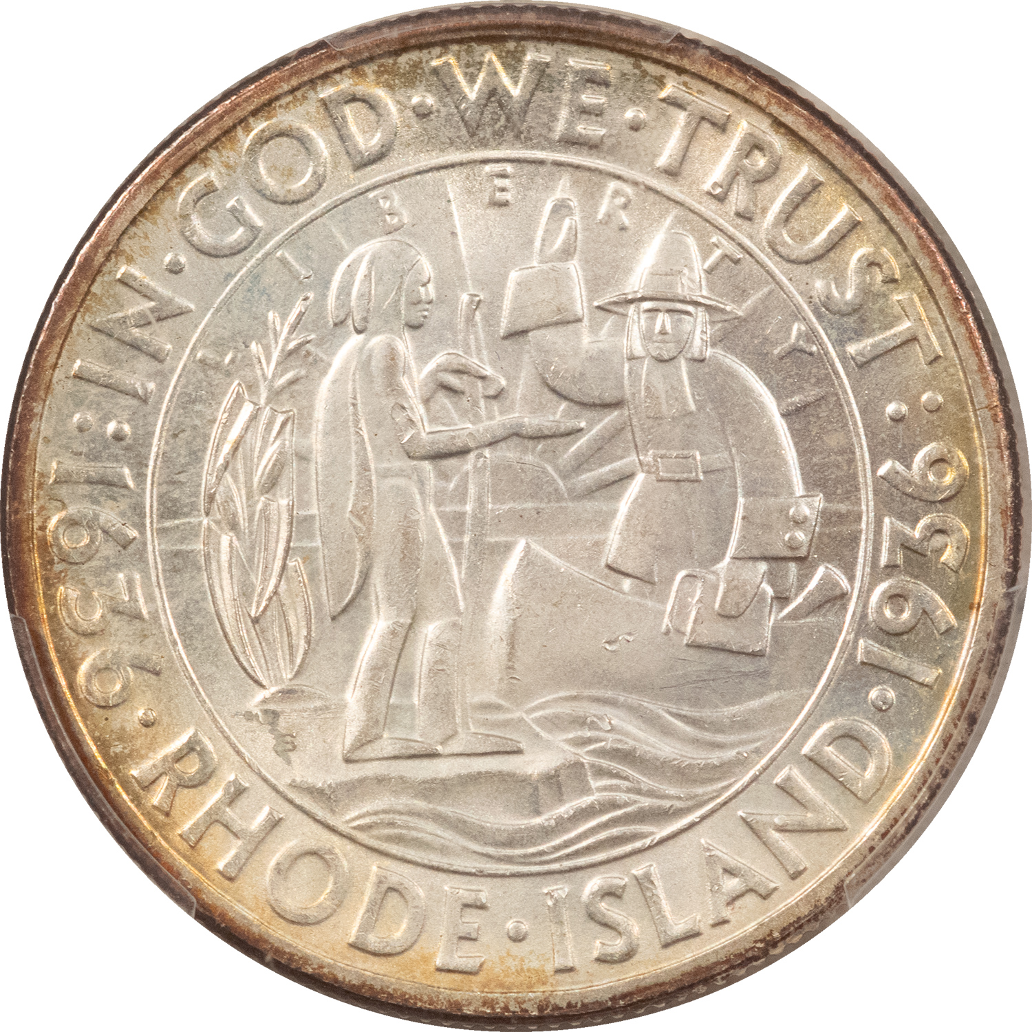 Early Commems 1936 RHODE ISLAND COMMEMORATIVE HALF DOLLAR, PCGS MS-65 PRETTY, PREMIUM QUALITY! Early Commems 1936 RHODE ISLAND COMMEMORATIVE HALF DOLLAR, PCGS MS-65 PRETTY, PREMIUM QUALITY!