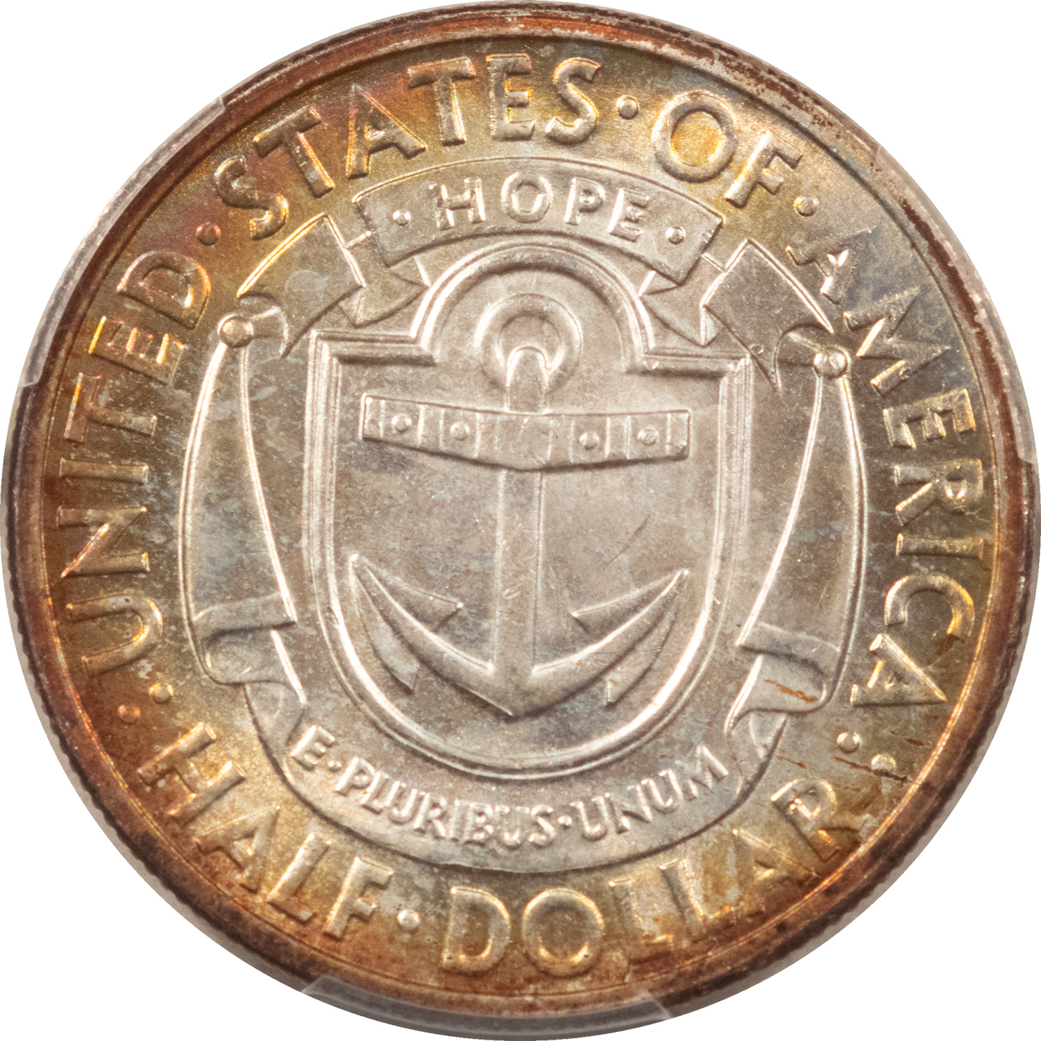 Early Commems 1936 RHODE ISLAND COMMEMORATIVE HALF DOLLAR, PCGS MS-65 PRETTY, PREMIUM QUALITY! Early Commems 1936 RHODE ISLAND COMMEMORATIVE HALF DOLLAR, PCGS MS-65 PRETTY, PREMIUM QUALITY!