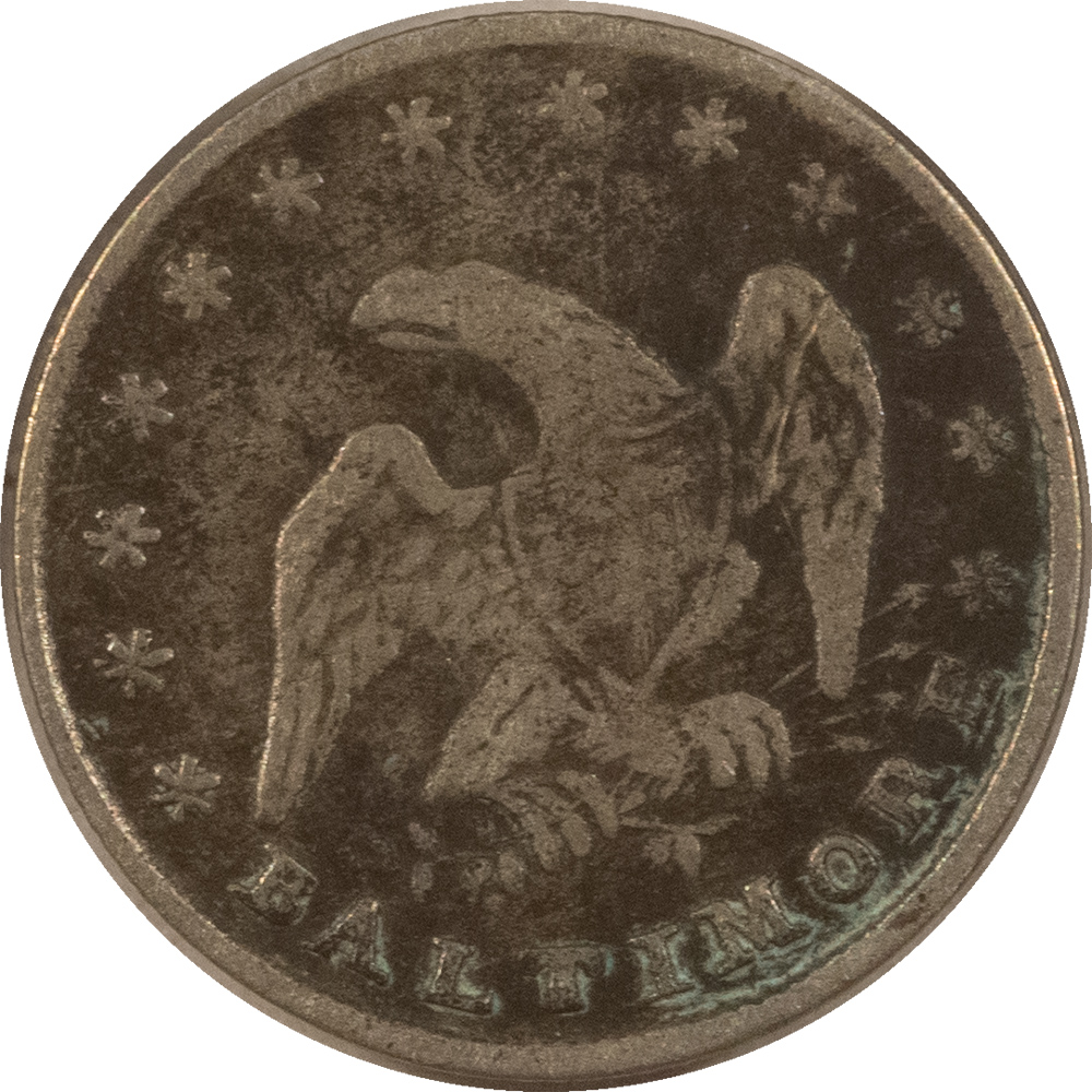 Exonumia 1847 BALTIMORE, MD KEACH GOOD FOR SODA MERCHANT TOKEN RULAU-MD-78 – CIRCULATED! Exonumia 1847 BALTIMORE, MD KEACH GOOD FOR SODA MERCHANT TOKEN RULAU-MD-78 – CIRCULATED!