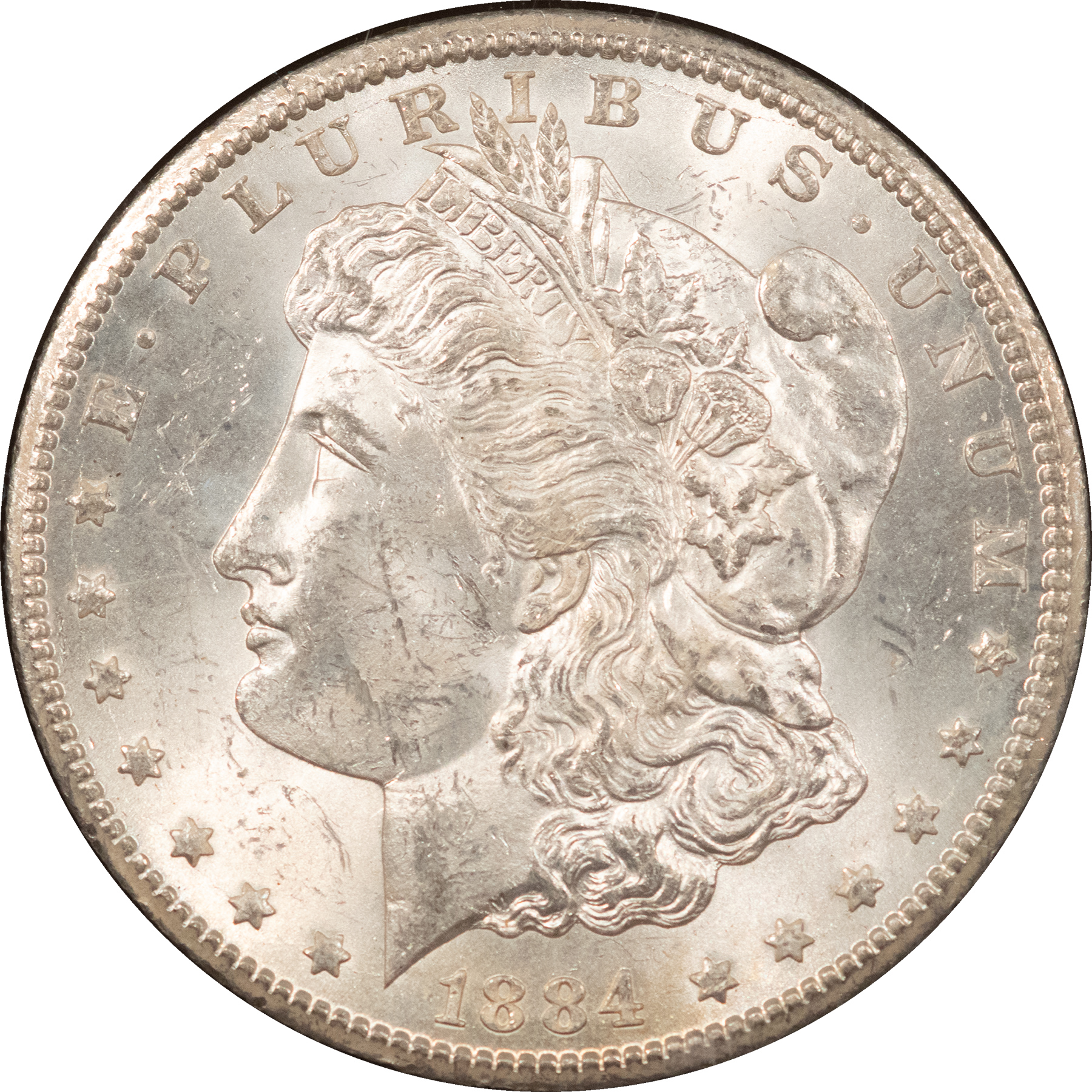 Dollars 1884-CC $1 MORGAN DOLLAR GSA – UNCIRCULATED WITH BOX AND CARD! CARSON CITY! Dollars 1884-CC $1 MORGAN DOLLAR GSA – UNCIRCULATED WITH BOX AND CARD! CARSON CITY!