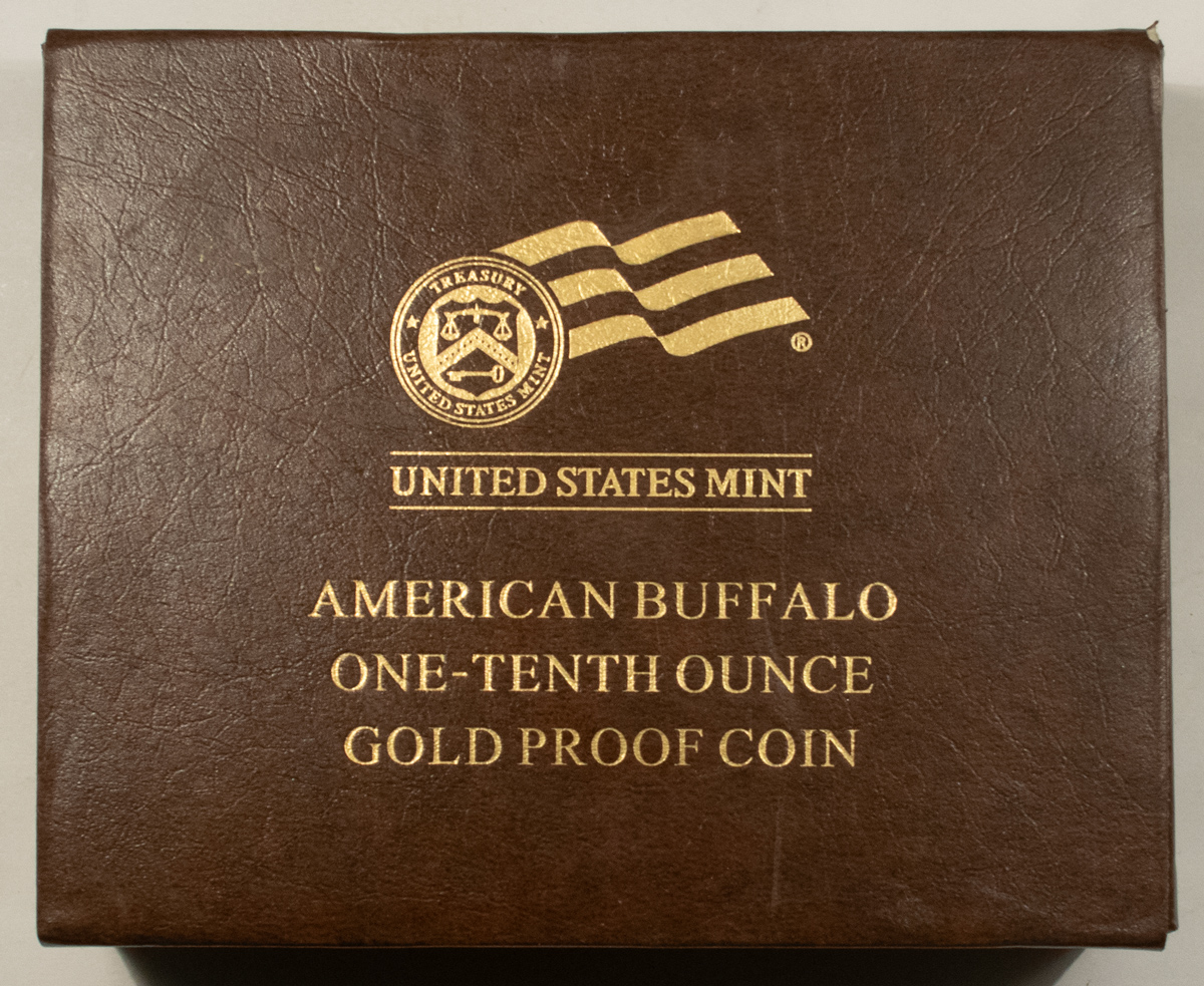 American Gold Eagles, Buffaloes, & Liberty Series 2008-W $5 1/10 OZ .9999 PROOF GOLD BUFFALO-FRESH GEM PROOF/OGP; ONLY YEAR ISSUED American Gold Eagles, Buffaloes, & Liberty Series 2008-W $5 1/10 OZ .9999 PROOF GOLD BUFFALO-FRESH GEM PROOF/OGP; ONLY YEAR ISSUED