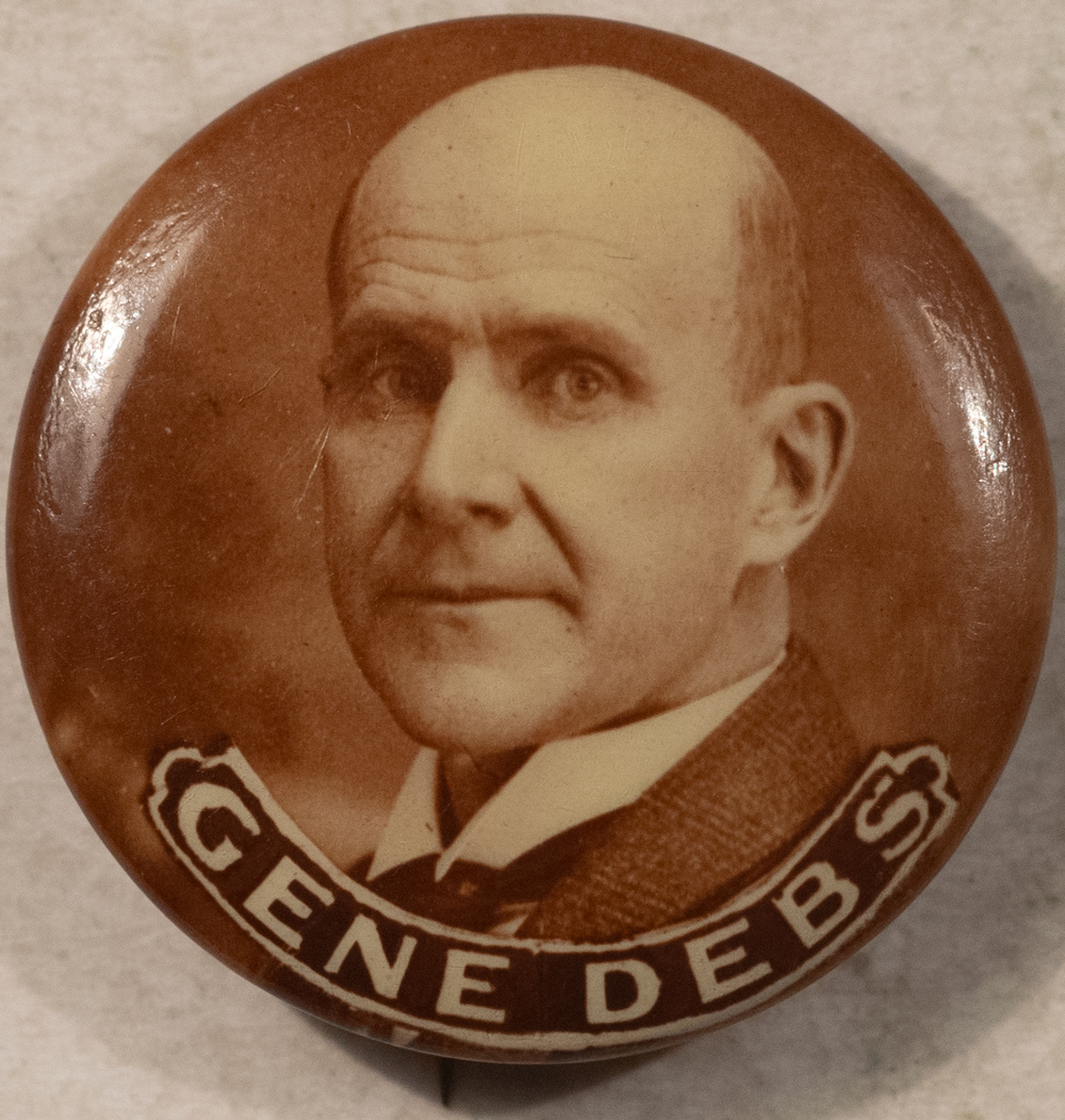New Store Items 1904 OR 1908 EUGENE DEBS 7/8″ PICTORIAL SEPIA CAMPAIGN BUTTON-VERY RARE & MINT! New Store Items 1904 OR 1908 EUGENE DEBS 7/8″ PICTORIAL SEPIA CAMPAIGN BUTTON-VERY RARE & MINT!