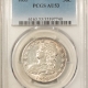 Early Halves 1828 CAPPED BUST HALF DOLLAR, SQUARE 2, SM 8s, LG LETTERS – PCGS AU-58, PRETTY!