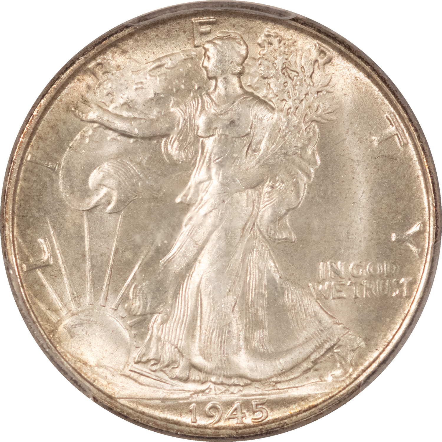 Half Dollars 1945-S WALKING LIBERTY HALF DOLLAR – PCGS MS-65, FRESH GEM! Half Dollars 1945-S WALKING LIBERTY HALF DOLLAR – PCGS MS-65, FRESH GEM!