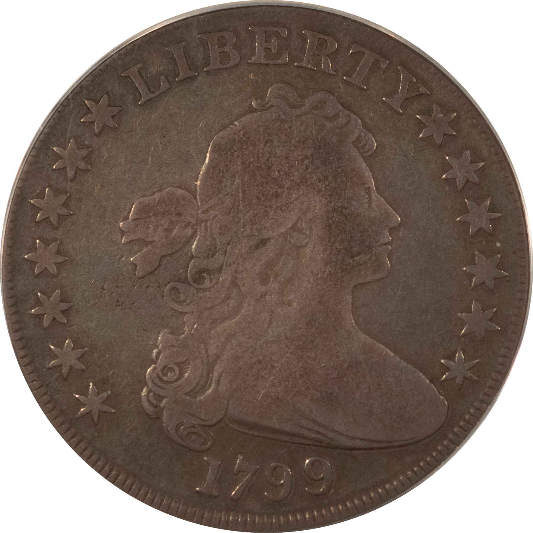 Dollars 1799 $1 DRAPED BUST DOLLAR – ANACS F-12 A PLEASING AND AFFORDABLE EXAMPLE Dollars 1799 $1 DRAPED BUST DOLLAR – ANACS F-12 A PLEASING AND AFFORDABLE EXAMPLE
