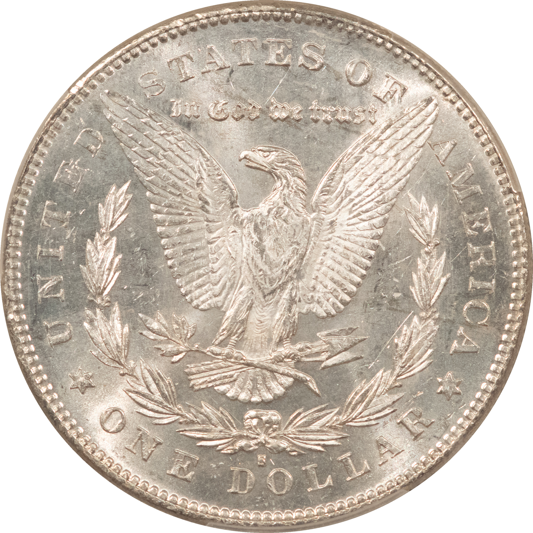 Dollars 1878-S $1 MORGAN DOLLAR – PCGS MS-63, BLAST WHITE! Dollars 1878-S $1 MORGAN DOLLAR – PCGS MS-63, BLAST WHITE!