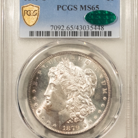 CAC Approved Coins 1879-S $1 MORGAN DOLLAR – PCGS MS-65, PRETTY GEM! CAC APPROVED!