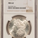 CAC Approved Coins 1884-CC $1 MORGAN DOLLAR – PCGS MS-64 DMPL, BLACK/WHITE, PQ++ CAC! CARSON CITY!